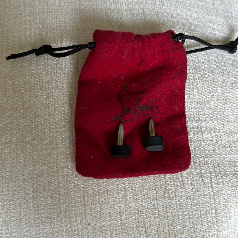 Christian Louboutin Heel Tap Replacements with pouch